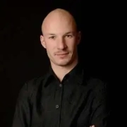 Boyan Hristov, Photographer with a black shirt on a black background